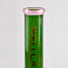 Wellcann | 14" Thickened Base Geometric Gold Beaker Glass Bong-Green | Jupiter Grass