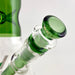 Wellcann | 14" Thickened Base Geometric Gold Beaker Glass Bong-Green | Jupiter Grass