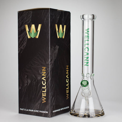 Wellcan | 15" 7mm Psychedelic Thickened Beaker Glass Bong | Jupiter Grass