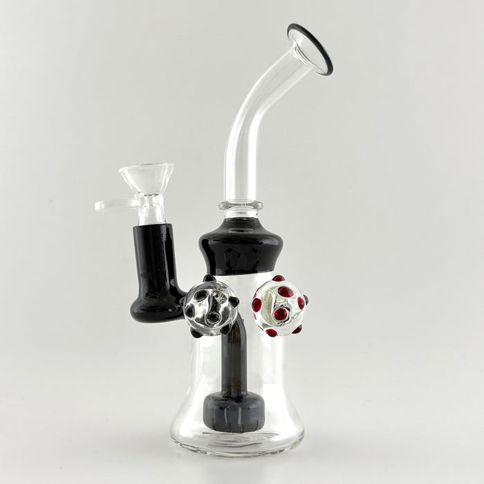 Dank | 8" Mushroom Pendent Glass Bong | Jupiter Grass