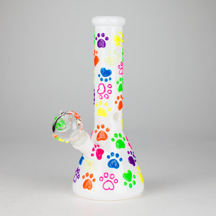 10" 3D Glass Bong With My Pet Design – Glow in the Dark | Jupiter Grass