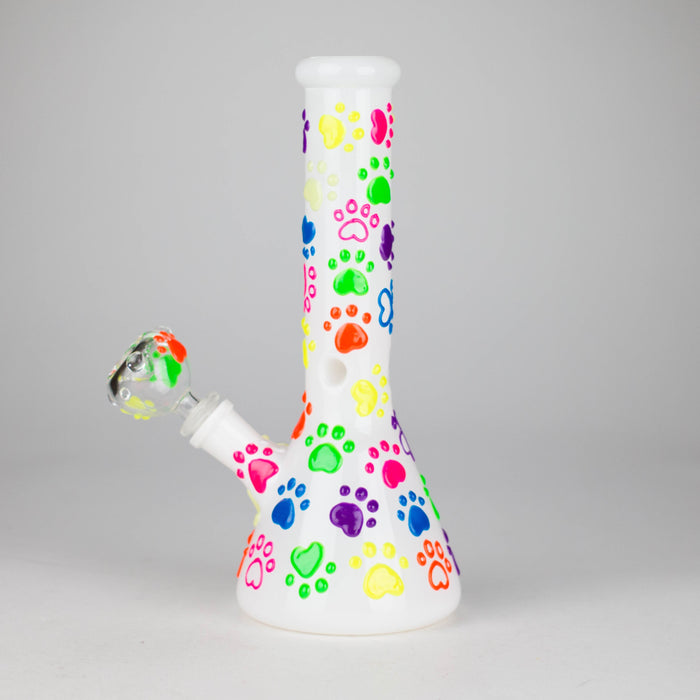 10" 3D Glass Bong With My Pet Design – Glow in the Dark | Jupiter Grass