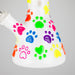 10" 3D Glass Bong With My Pet Design – Glow in the Dark | Jupiter Grass