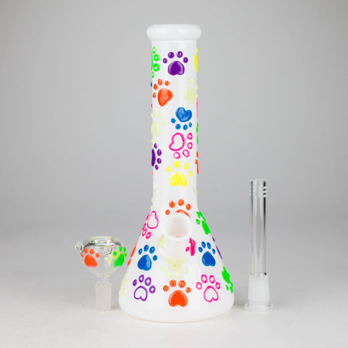 10" 3D Glass Bong With My Pet Design – Glow in the Dark | Jupiter Grass