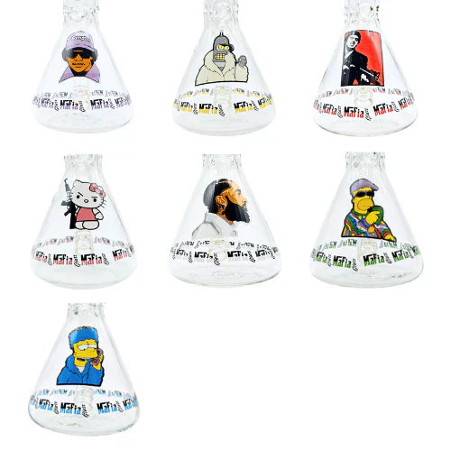 Mafia Glass | Character-Themed Beaker Bongs – Mafia Glass Collection | Jupiter Grass