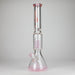 Genie | 17.5" 10-Arm 9mm Colored Bottom Glass Bong [GE4180] | Jupiter Grass