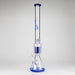 Genie | 24" 12-Arm 9mm Colored Bottom Glass Water Bong [F7-004-1] | Jupiter Grass