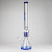 Genie | 24" 12-Arm 9mm Colored Bottom Glass Water Bong [F7-004-1] | Jupiter Grass