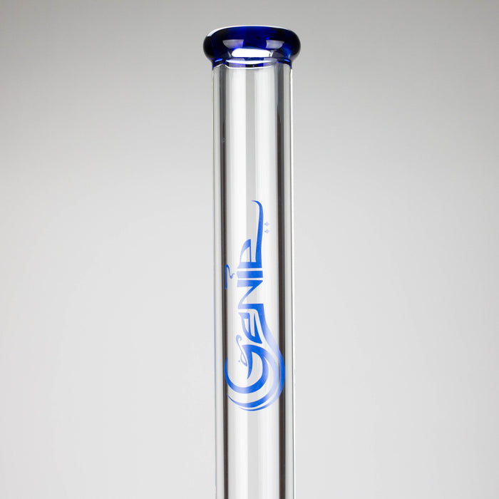 Genie | 24" 12-Arm 9mm Colored Bottom Glass Water Bong [F7-004-1] | Jupiter Grass