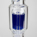 Genie | 24" 12-Arm 9mm Colored Bottom Glass Water Bong [F7-004-1] | Jupiter Grass
