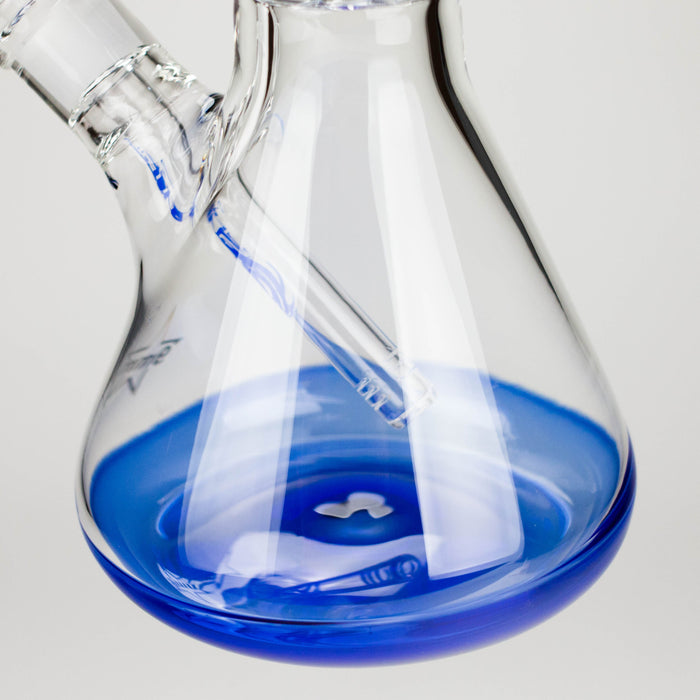 Genie | 24" 12-Arm 9mm Colored Bottom Glass Water Bong [F7-004-1] | Jupiter Grass