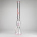 Genie | 24" 12-Arm 9mm Colored Bottom Glass Water Bong [F7-004-1] | Jupiter Grass