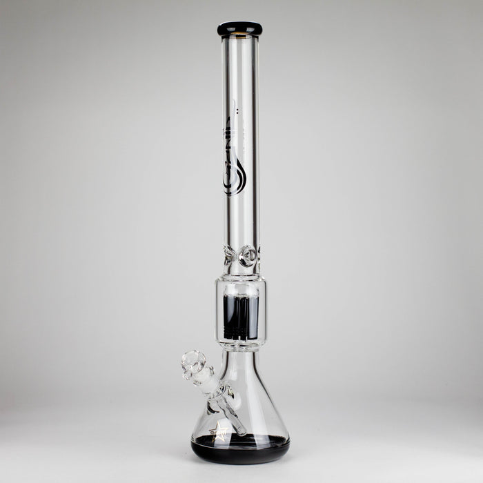 Genie | 24" 12-Arm 9mm Colored Bottom Glass Water Bong [F7-004-1] | Jupiter Grass