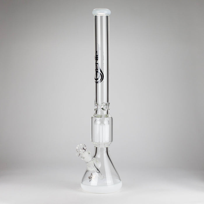 Genie | 24" 12-Arm 9mm Colored Bottom Glass Water Bong [F7-004-1] | Jupiter Grass