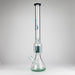 Genie | 24" 12-Arm 9mm Colored Bottom Glass Water Bong [F7-004-1] | Jupiter Grass