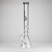 Genie | 19.5" 9mm Curved Shaft Glass Beaker Bong [F7-002-1] | Jupiter Grass