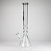 Genie | 19.5" 9mm Curved Shaft Glass Beaker Bong [F7-002-1] | Jupiter Grass