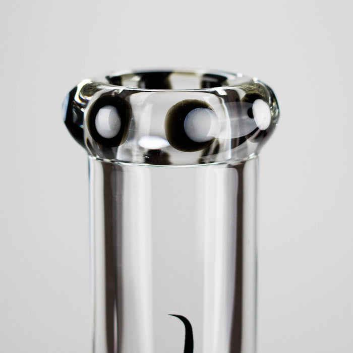 Genie | 19.5" 9mm Curved Shaft Glass Beaker Bong [F7-002-1] | Jupiter Grass