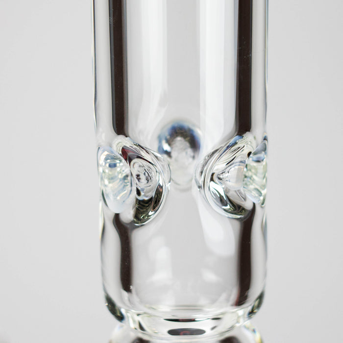 Genie | 19.5" 9mm Curved Shaft Glass Beaker Bong [F7-002-1] | Jupiter Grass