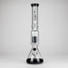 Genie | 17.5" 10-Arm 9mm Colored Bottom Glass Bong [GE4180] | Jupiter Grass
