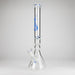 Genie | 19.5" 9mm Curved Shaft Glass Beaker Bong [F7-002-1] | Jupiter Grass