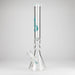 Genie | 19.5" 9mm Curved Shaft Glass Beaker Bong [F7-002-1] | Jupiter Grass