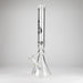 Genie | 19.5" 9mm Curved Shaft Glass Beaker Bong [F7-002-1] | Jupiter Grass