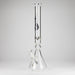Genie | 19.5" 9mm Curved Shaft Glass Beaker Bong [F7-002-1] | Jupiter Grass