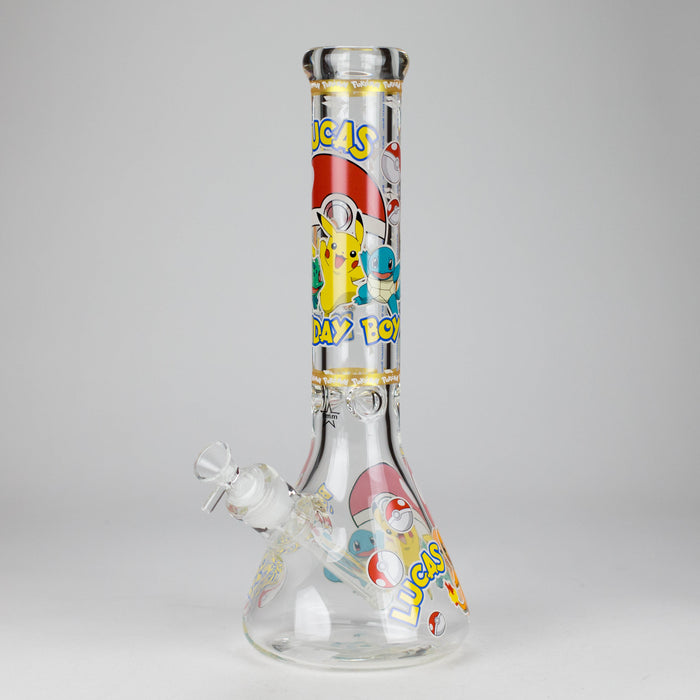 14" PK Cartoon Glow In The Dark 9mm Glass Bong [PIP863] | Jupiter Grass