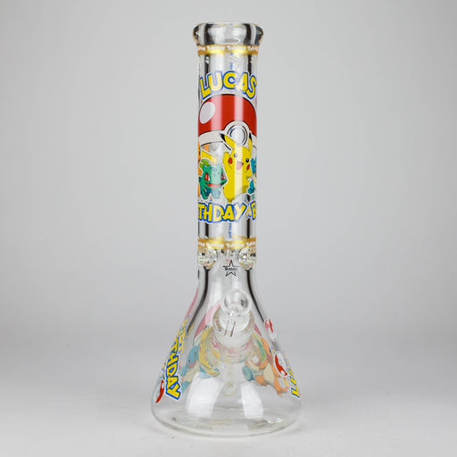 14" PK Cartoon Glow In The Dark 9mm Glass Bong [PIP863] | Jupiter Grass
