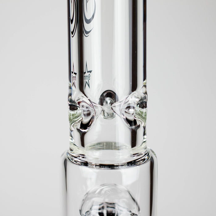 Genie | 17.5" 10-Arm 9mm Colored Bottom Glass Bong [GE4180] | Jupiter Grass