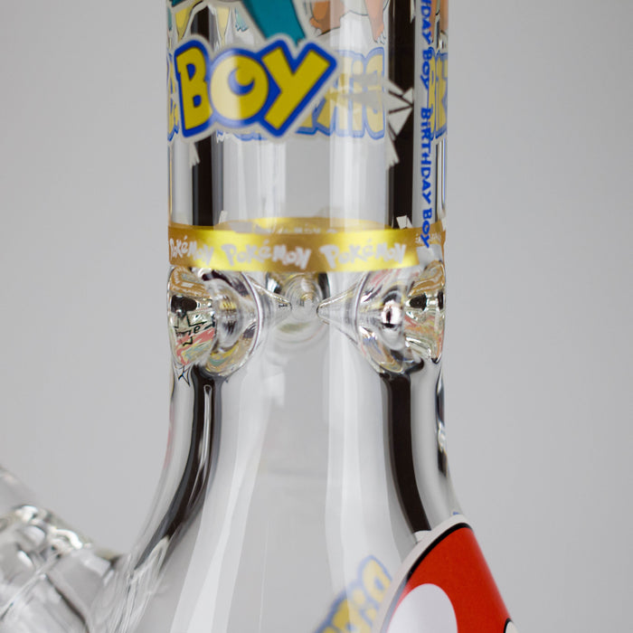 14" PK Cartoon Glow In The Dark 9mm Glass Bong [PIP863] | Jupiter Grass