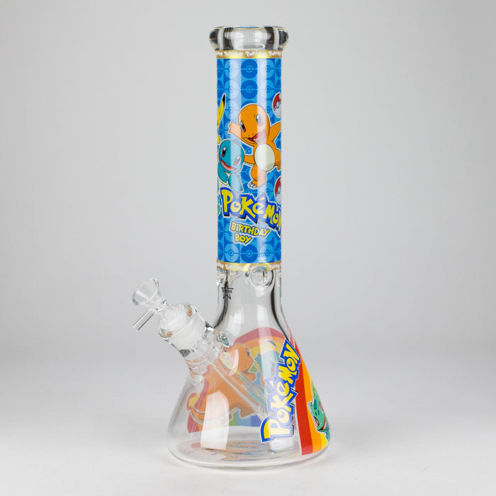 14" PK Cartoon Glow In The Dark 9mm Glass Bong [PIP863] | Jupiter Grass