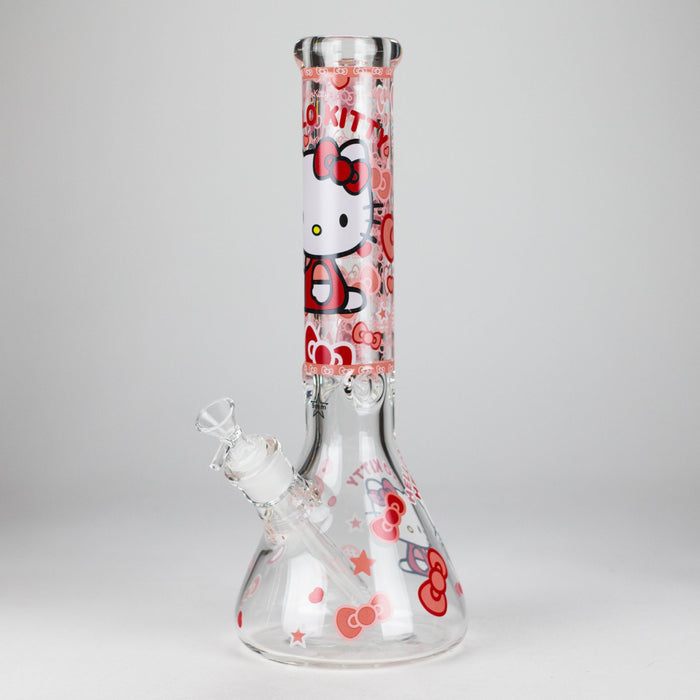 14" PK Cartoon Glow In The Dark 9mm Glass Bong [PIP863] | Jupiter Grass