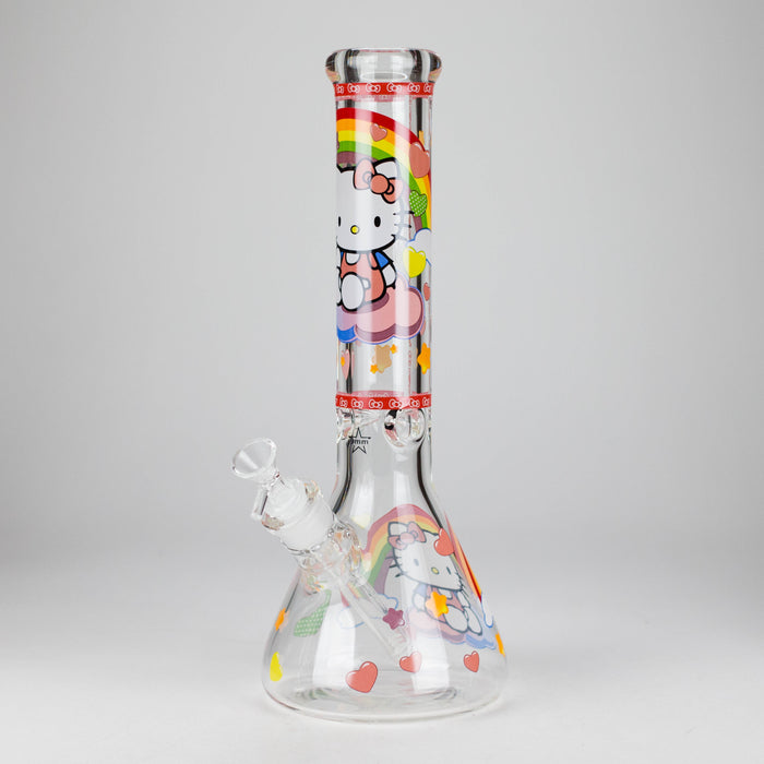 14" PK Cartoon Glow In The Dark 9mm Glass Bong [PIP863] | Jupiter Grass