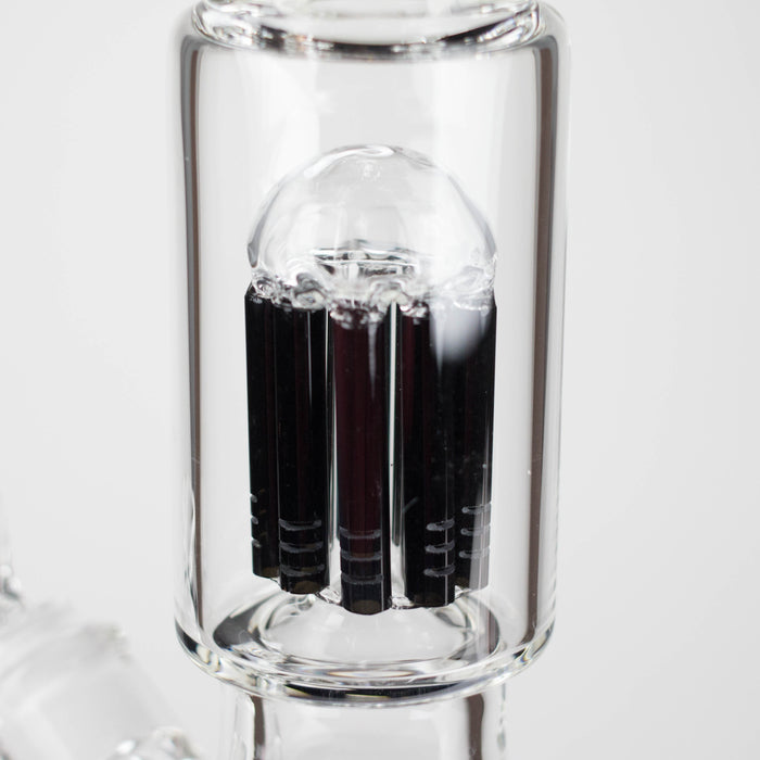 Genie | 17.5" 10-Arm 9mm Colored Bottom Glass Bong [GE4180] | Jupiter Grass