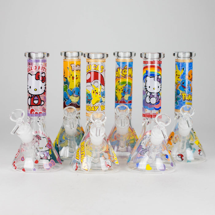 7.5" Glow-in-the-Dark PK Cartoon Beaker Bong – [PIP880] | Jupiter Grass