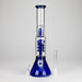 13" Color Accented Glass Water Bong with Coil Percolator & Splash Guard | Jupiter Grass