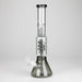 13" Color Accented Glass Water Bong with Coil Percolator & Splash Guard | Jupiter Grass