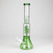 13" Color Accented Glass Water Bong with Coil Percolator & Splash Guard | Jupiter Grass