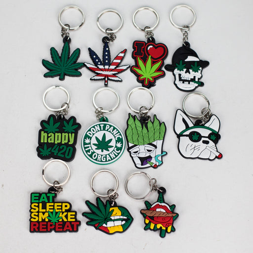 Crossory | Weed Keychain Pack of 11 – Durable Silicone Accessories | Jupiter Grass