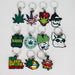Crossory | Weed Keychain Pack of 11 – Durable Silicone Accessories | Jupiter Grass