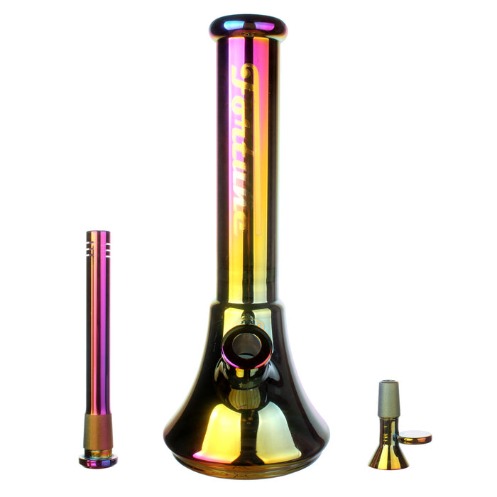Fortune | Electroplated 14" 7mm New Beaker - 4 Assorted Colours | Jupiter Grass