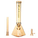 Fortune | Electroplated 14" 7mm Pyramid Base Glass Beaker Bong | Jupiter Grass