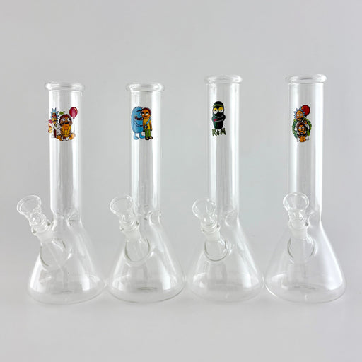 10" Cartoon Glass Beaker Bong | Jupiter Grass