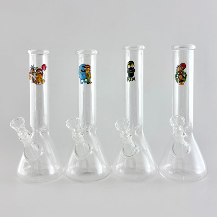 10" Cartoon Glass Beaker Bong | Jupiter Grass