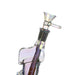 Fortune | 24" Electroplated Gatling Gun Glass Bong with Hardwood Stand | Jupiter Grass