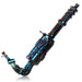 Fortune | 24" Electroplated Gatling Gun Glass Bong with Hardwood Stand | Jupiter Grass