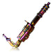 Fortune | 24" Electroplated Gatling Gun Glass Bong with Hardwood Stand | Jupiter Grass