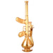 Fortune | 18" AK-47 Style Electroplated Glass Bong | Jupiter Grass